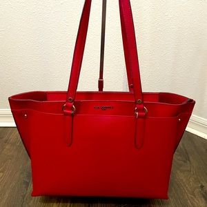 KARLLAGERFELD Paris Tote Handbag Saffiano Leather